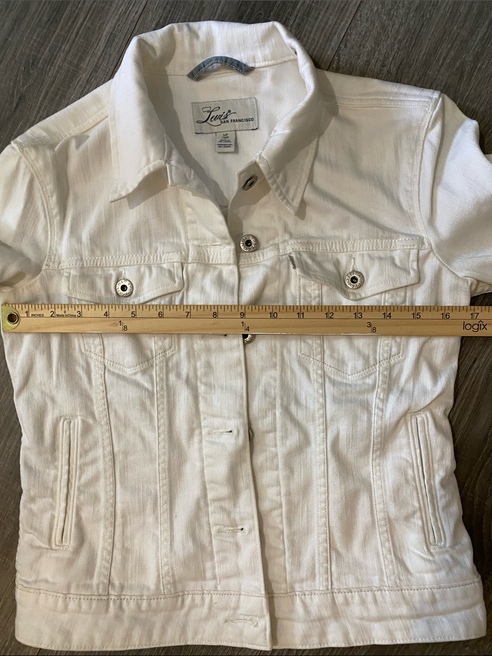 Levi's White Denim Jacket - Picture 7 of 11